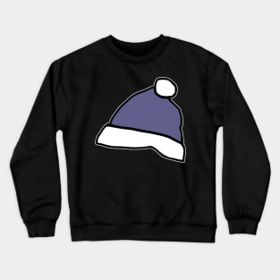 Winter Hats Blue Bobble Graphic Crewneck Sweatshirt